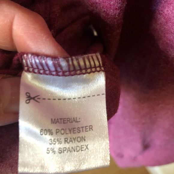 Alala Burgundy Long Sleeve Top - Picture 6 of 6